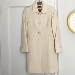 J.Crew Double Cloth Wool Coat (Cream) - Sz 2